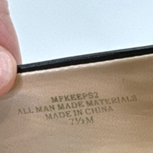 Marc Fisher Women's vegan black platform slip on loafer chunky heel size 7 ½ - Picture 7 of 11